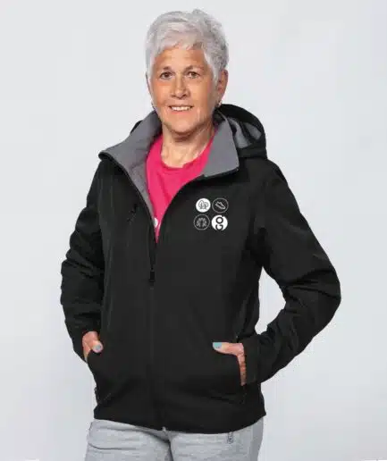 GO softshell jas met capuchon