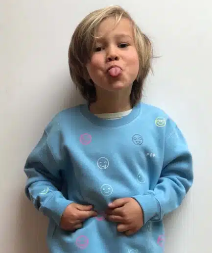 kids smiley trui