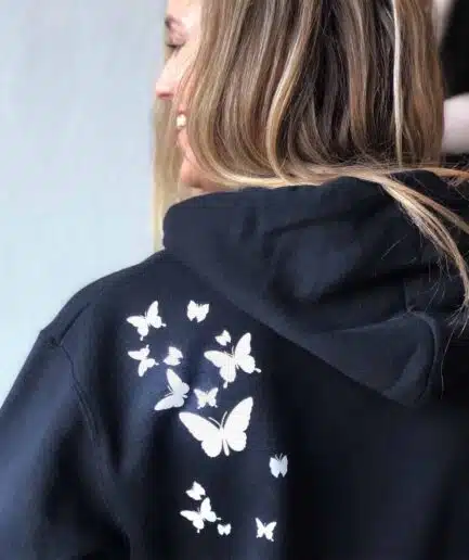 Hoodie met vlinders
