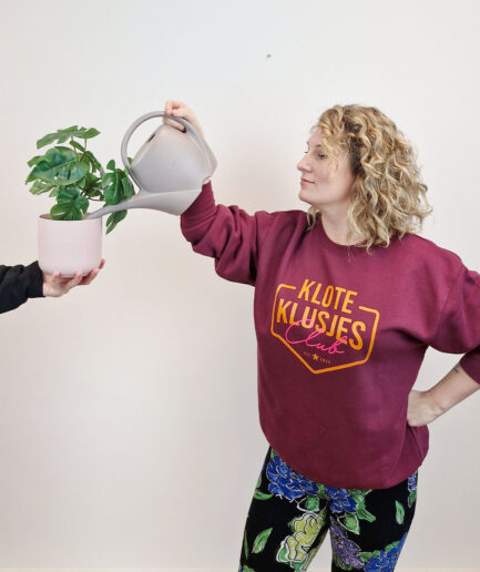 Kloteklusjesclub sweater burgundy