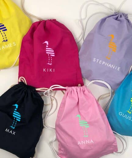 De Reiger Gym Rugzak met naam