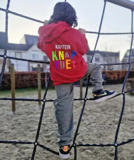 Kapitein Knaptoet Kids Hoodie met voorletter