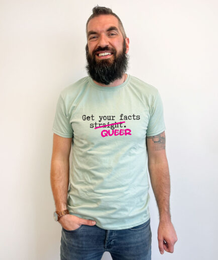 Get your facts queer t-shirt
