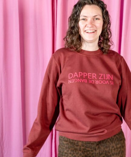 Dapper zijn sweater bordeaux