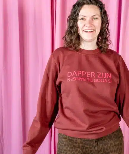 Dapper zijn sweater bordeaux