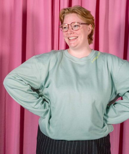 Dapper zijn sweater saliegroen