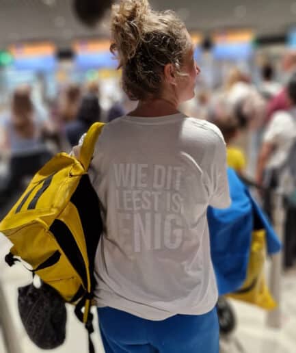 Wie dit leest is enig t-shirt