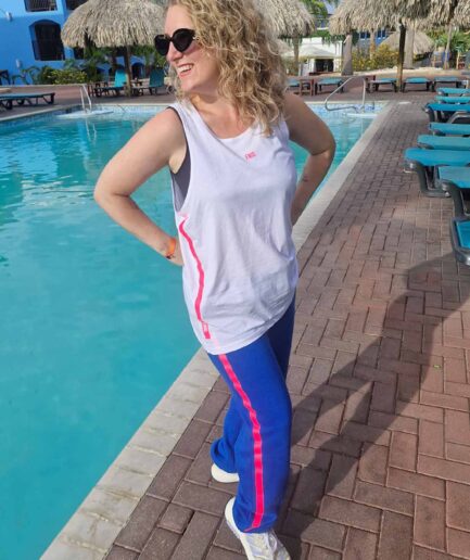 Enig tanktop met roze snee
